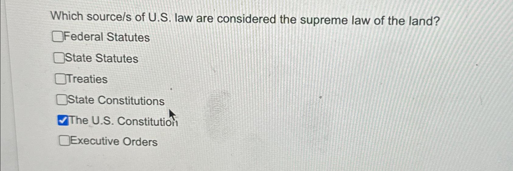 What is considered the supreme law of hotsell the land