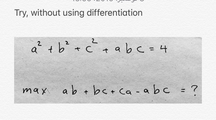 Solved Try Without Using Differentiation Tb C Tabc 4 Chegg Com