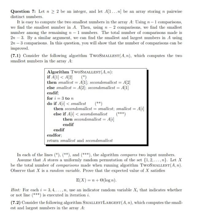 Solved solve both parts 7.1 and 7.2 , and answer only if you | Chegg.com