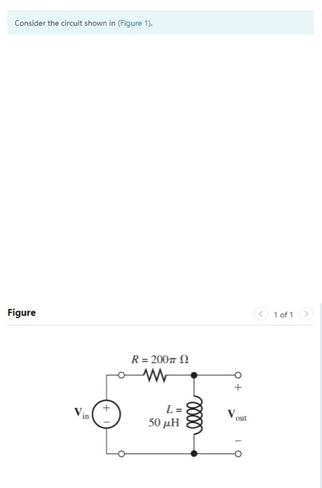 Solved Consider the circuit shown in (Figure 1). Figure 1 of | Chegg.com