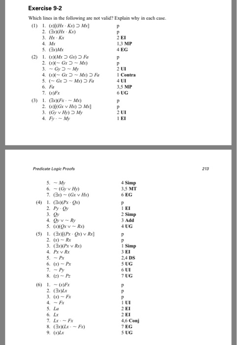 Solved Exercise 9-2 Which lines in the following are not | Chegg.com