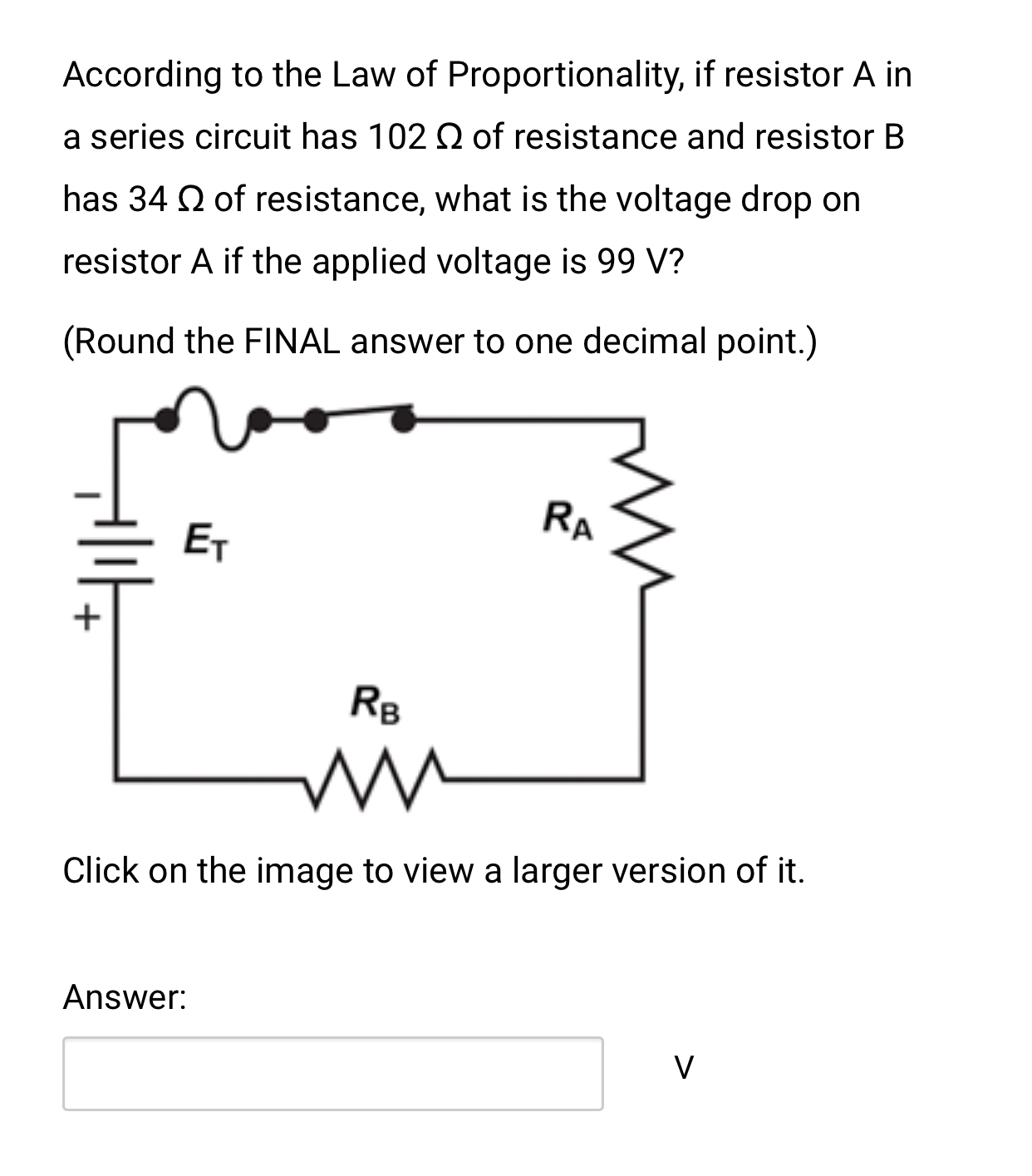 Solved According to the Law of Proportionality, if resistor | Chegg.com