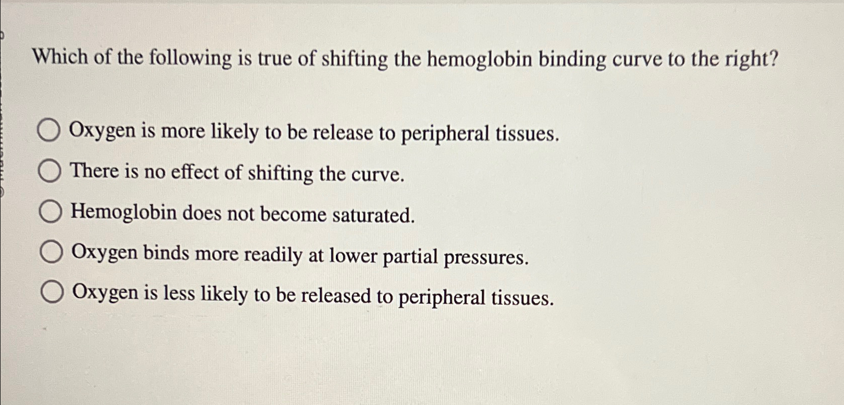 Solved Which of the following is true of shifting the | Chegg.com