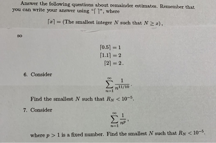 Solved Answer The Following Questions About Remainder | Chegg.com