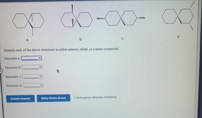 Solved Oo ooooo d a Identify each of the above structures as | Chegg.com
