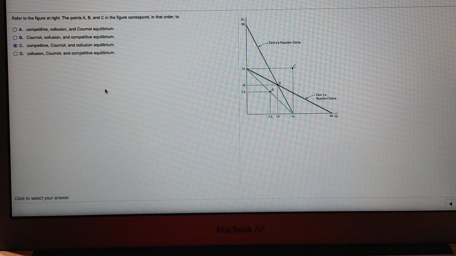 Solved Refer to the figure at right. The points A, B, and C | Chegg.com