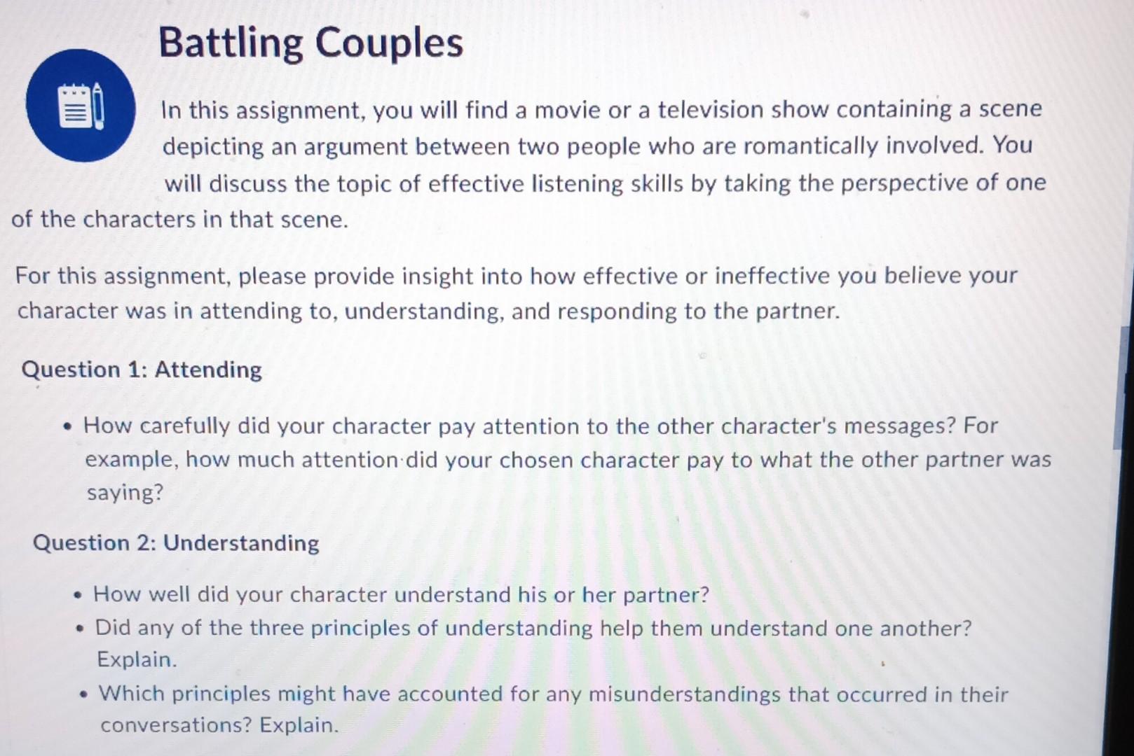 For this assignment, please provide insight into how | Chegg.com