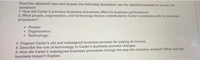 Solved Read the attached case and answer the following | Chegg.com