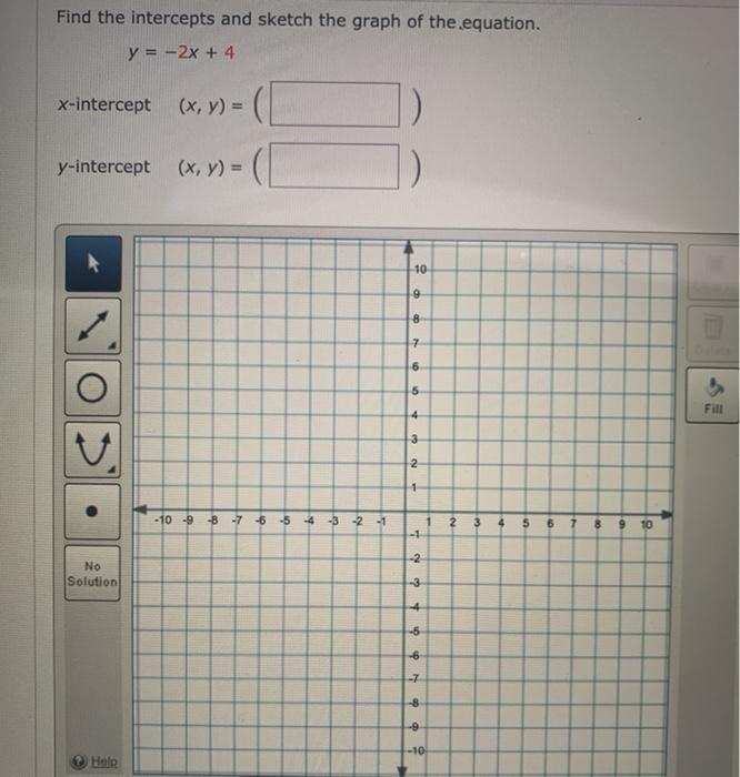 Solved Find the intercepts and sketch the graph of the | Chegg.com