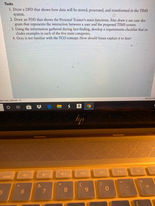 Solved Tasks 1. Draw a DFD that shows how data will be