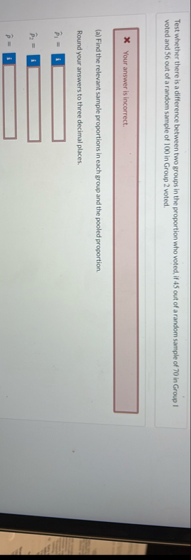 Solved Test whether there is a difference between two groups | Chegg.com