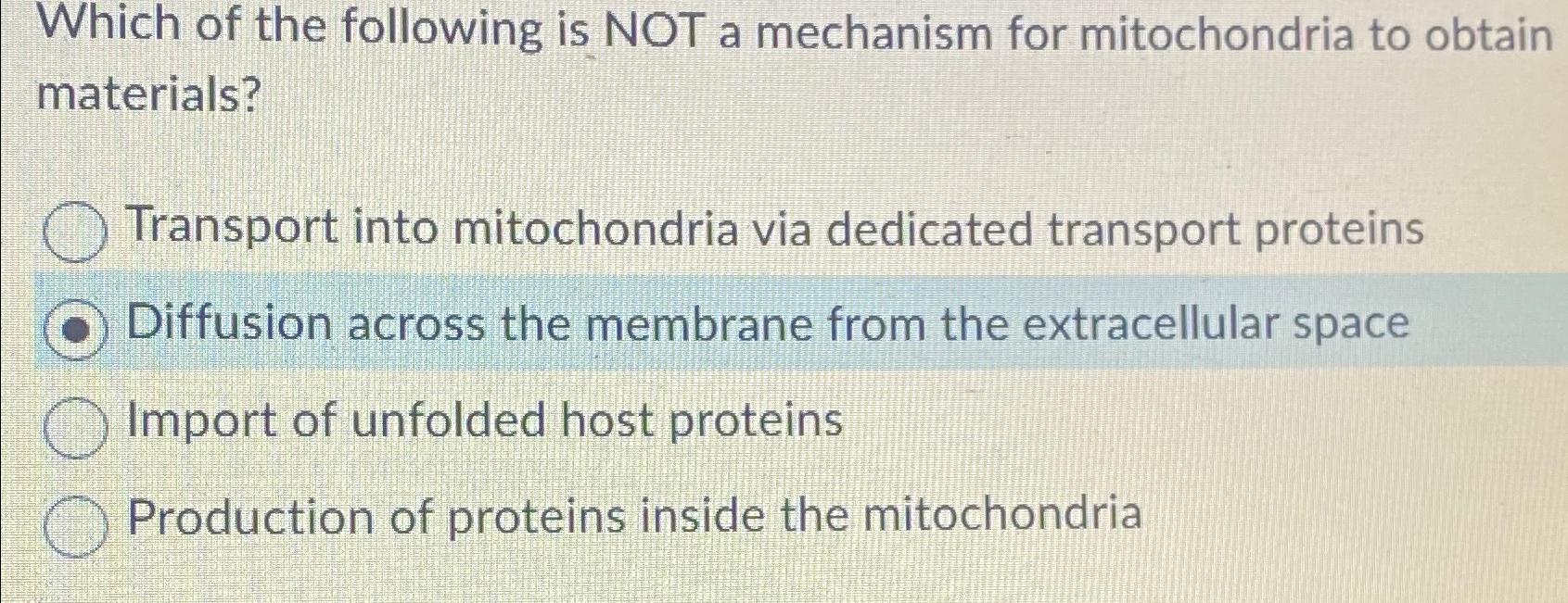 Solved Which of the following is NOT a mechanism for | Chegg.com