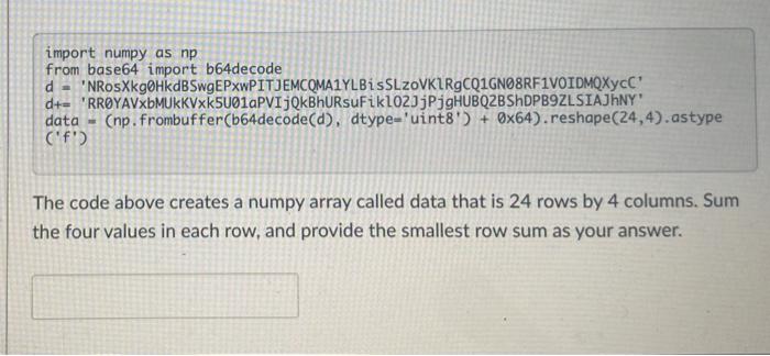 Solved The code below defines a function which produces a | Chegg.com
