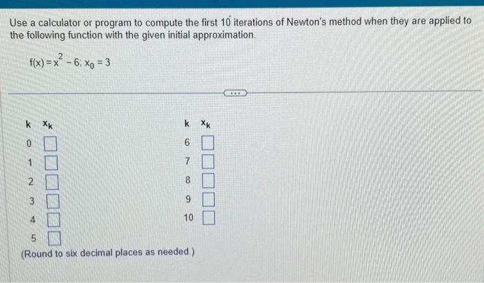 Solved Use a calculator or program to compute the first 10 | Chegg.com