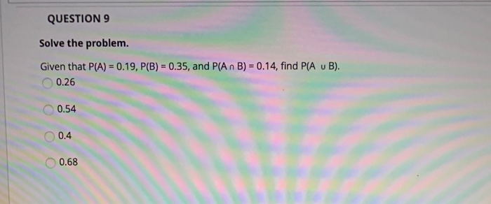 Solved Question 7 Solve The Problem The Faculty At A