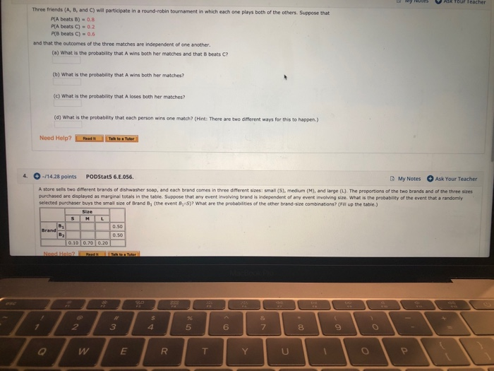 Solved Three Friends (A, B, And C) Will Participate In A | Chegg.com