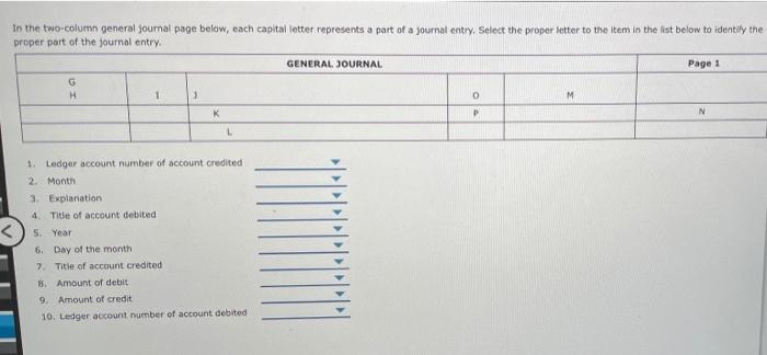 Solved in the two-column general Journal page below, each | Chegg.com