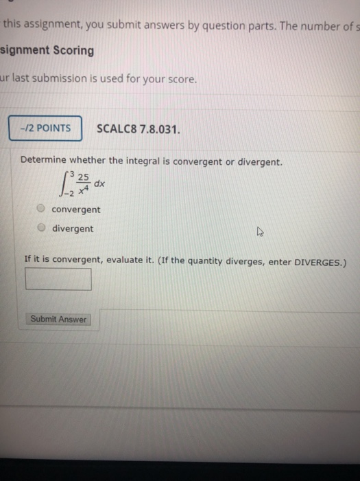 Solved this assignment, you submit answers by question | Chegg.com