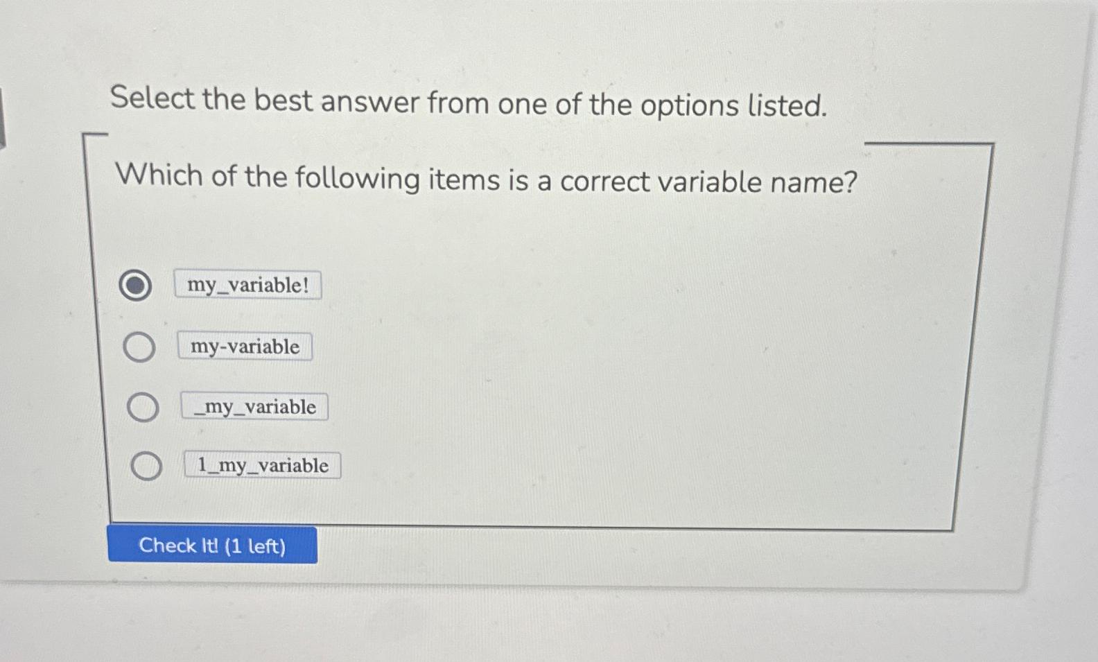 Solved Select the best answer from one of the options | Chegg.com