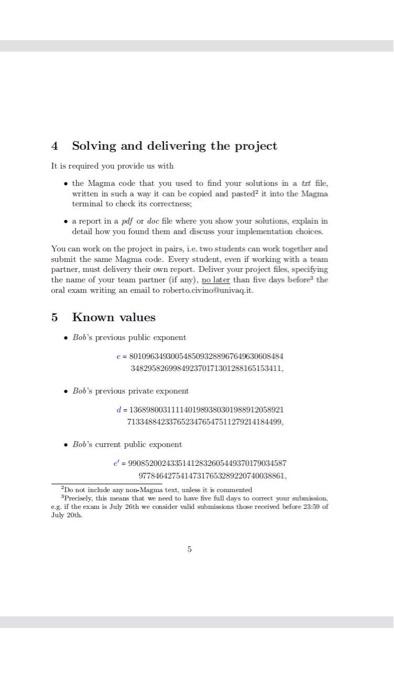 Abstract This document contains the description of | Chegg.com