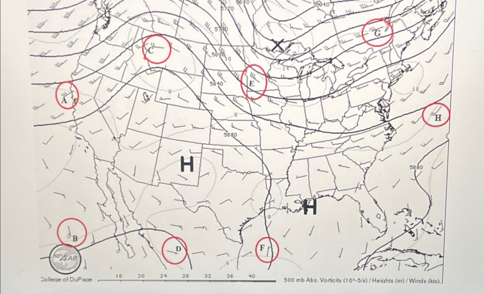 Solved Find the wind direction and speed of each of the | Chegg.com