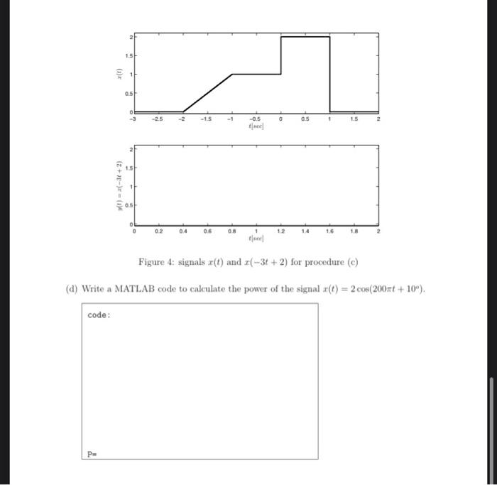 Solved 1. (10 points) (a) Write a MATLAB code to generate | Chegg.com