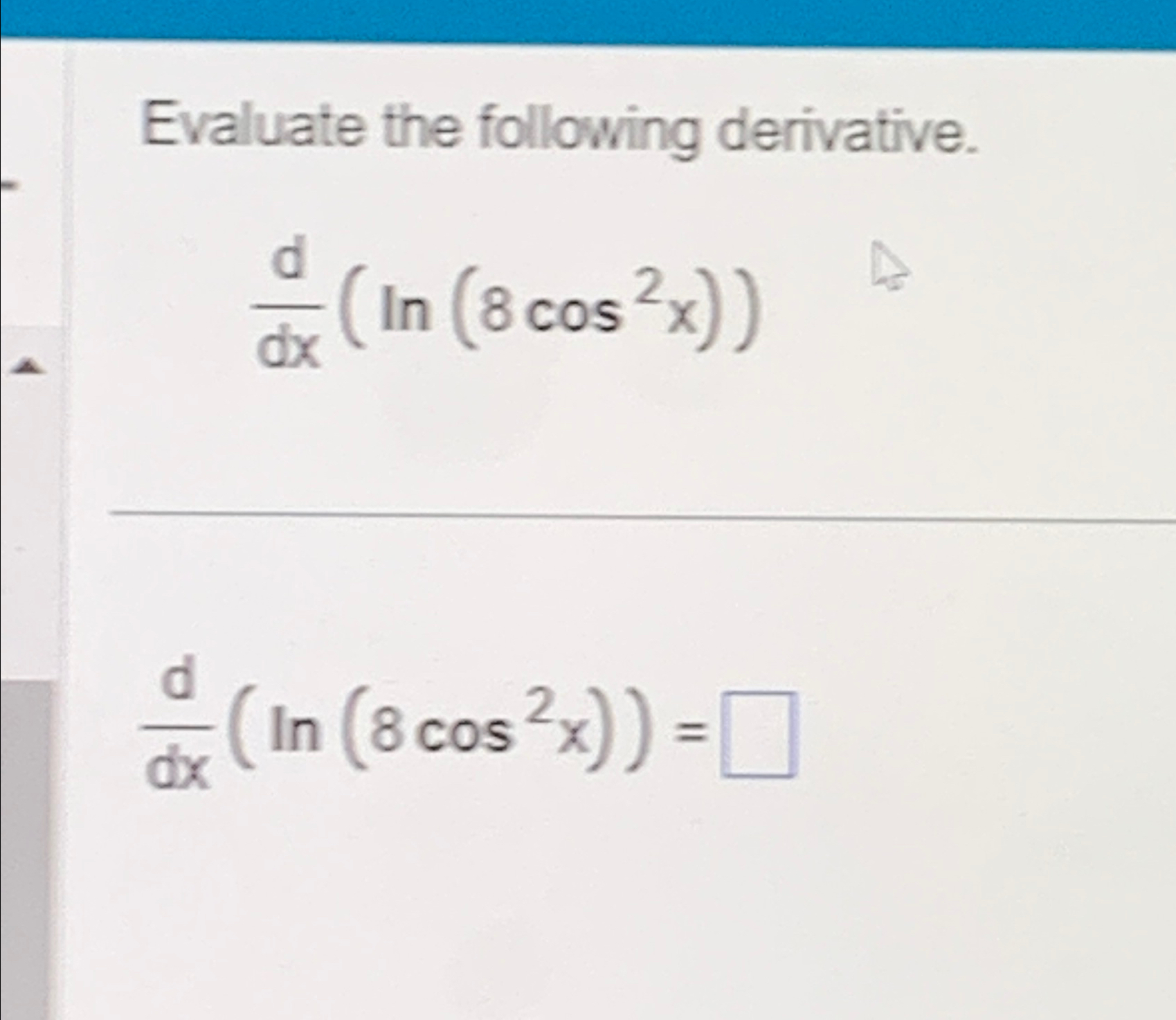 Solved Evaluate the following | Chegg.com