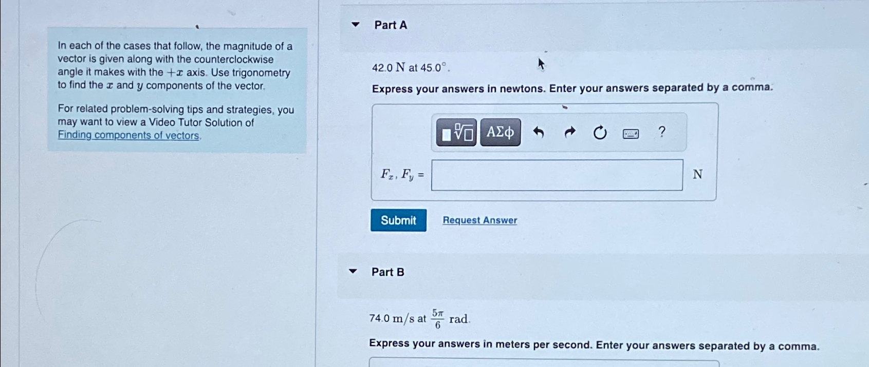 Solved In each of the cases that follow, the magnitude of a | Chegg.com