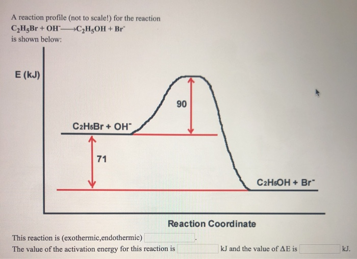 Solved A reaction profile (not to scale!) for the reaction | Chegg.com