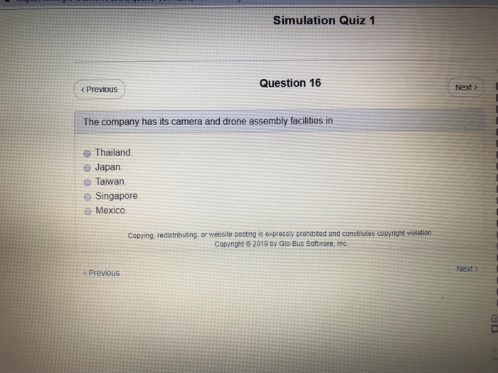 globus simulation quiz