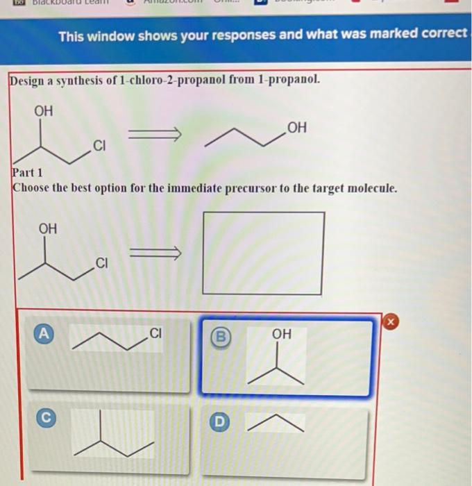 Solved Design a synthesis of 1chlor02propanol from