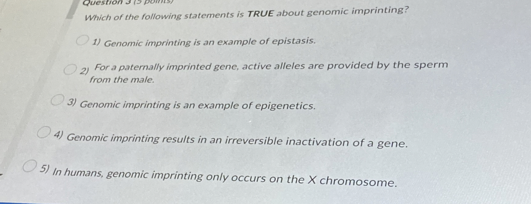 Solved Which of the following statements is TRUE about | Chegg.com