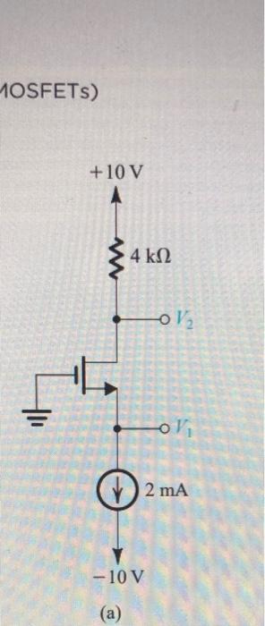 5.55 In the circuits shown in Fig. P5.55, transistors | Chegg.com