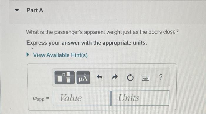 Solved A Skyscraper Elevator Travels 20 M While Reaching Its | Chegg.com