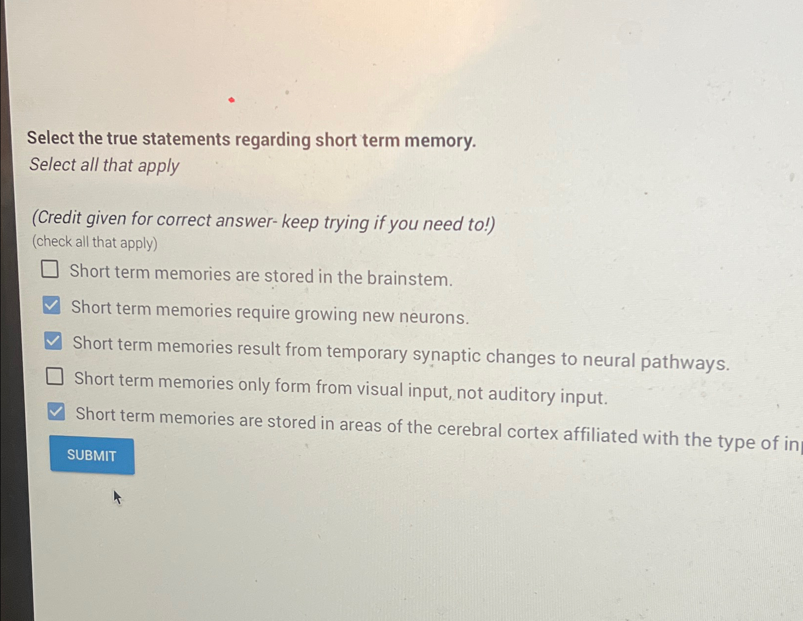 Solved Select the true statements regarding short term