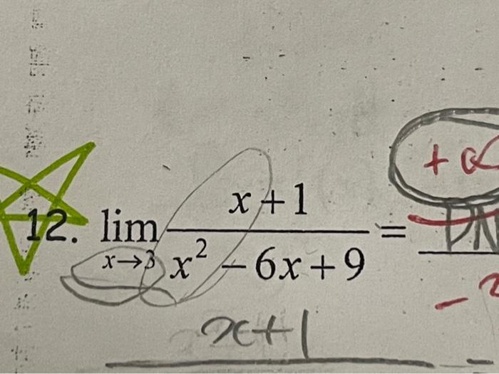 solved-12-limx-3x2-6x-9x-1-chegg