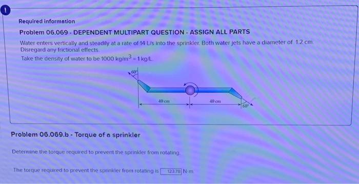 Solved Required Information Problem 06.069 - DEPENDENT | Chegg.com