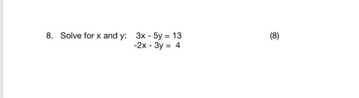 2 x 3 y 13 5