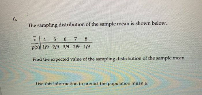 solved-the-sampling-distribution-of-the-sample-mean-is-shown-chegg