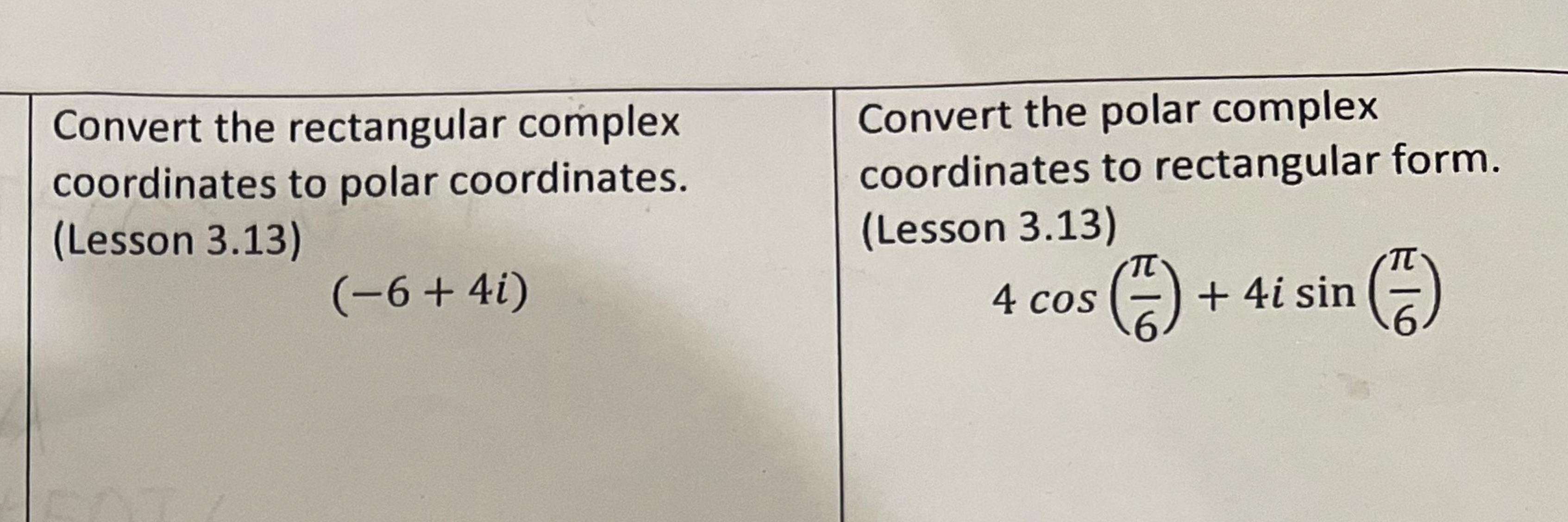 Solved please solve these two problems for precalc. | Chegg.com
