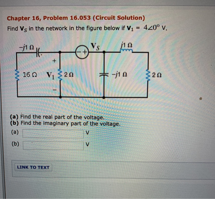 Solved Chapter 16, Problem 16.053 (Circuit Solution) Find Vs | Chegg.com