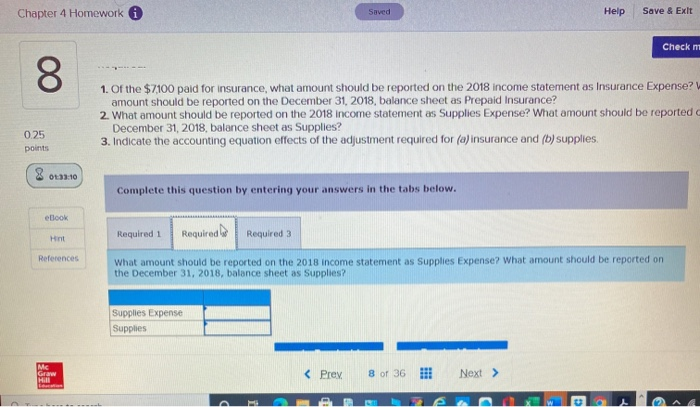 Solved Homework Saved Help Save & Exit Submit Check my work | Chegg.com