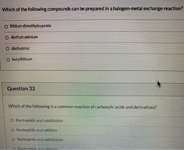 Solved Which of the following compounds can be prepared in a | Chegg.com