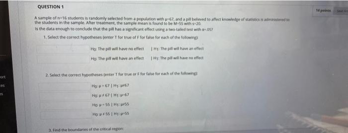 Solved Question 4 For A Sample With N 13 And Sm 4 What Was Chegg Com