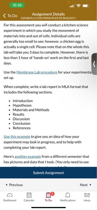 For this assessment you will conduct a kitchen | Chegg.com