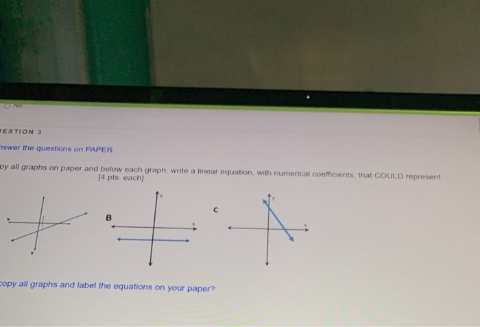 Solved ESTION 3 7swer the questions on PAPER py all graphs | Chegg.com