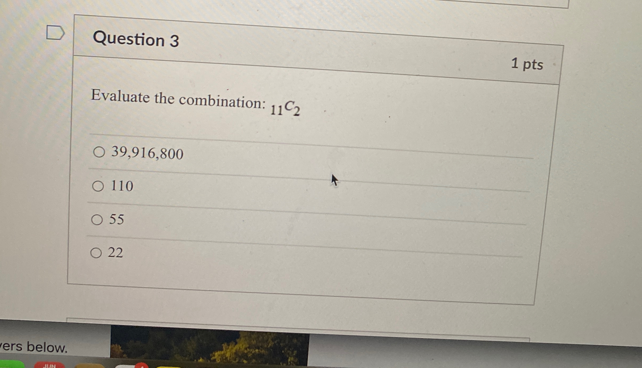 Solved Question 31 ﻿ptsEvaluate the combination: | Chegg.com