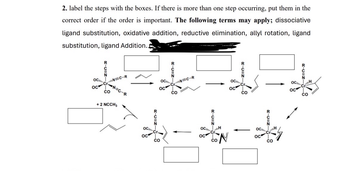 Solved label the steps with the boxes. If there is more than | Chegg.com