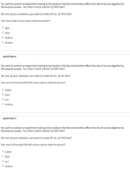 Solved You want to conduct an experiment looking at how | Chegg.com