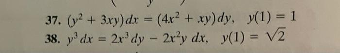 Solved In Problems 31−44 solve the given differential | Chegg.com